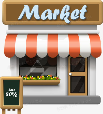 矢量卡通商店圖片免費下載_PNG素材_編號192ixl9e3_圖精靈